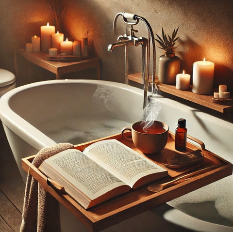 📚読書とリラックスタイムでストレスを軽減!🪻アロマと🛀入浴でさらに😀幸福度アップ