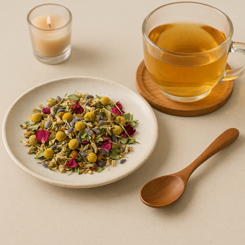 夜のくつろぎと、眠りを整えるハーブ時間