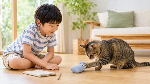 夏休みの自由研究に「猫の観察日記」|キャットニップのおもちゃを作って観察しよう