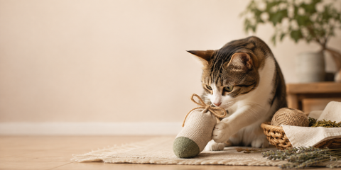 猫のおもちゃ 手作り｜靴下で作るけりぐるみの作り方とキャットニップの使い方